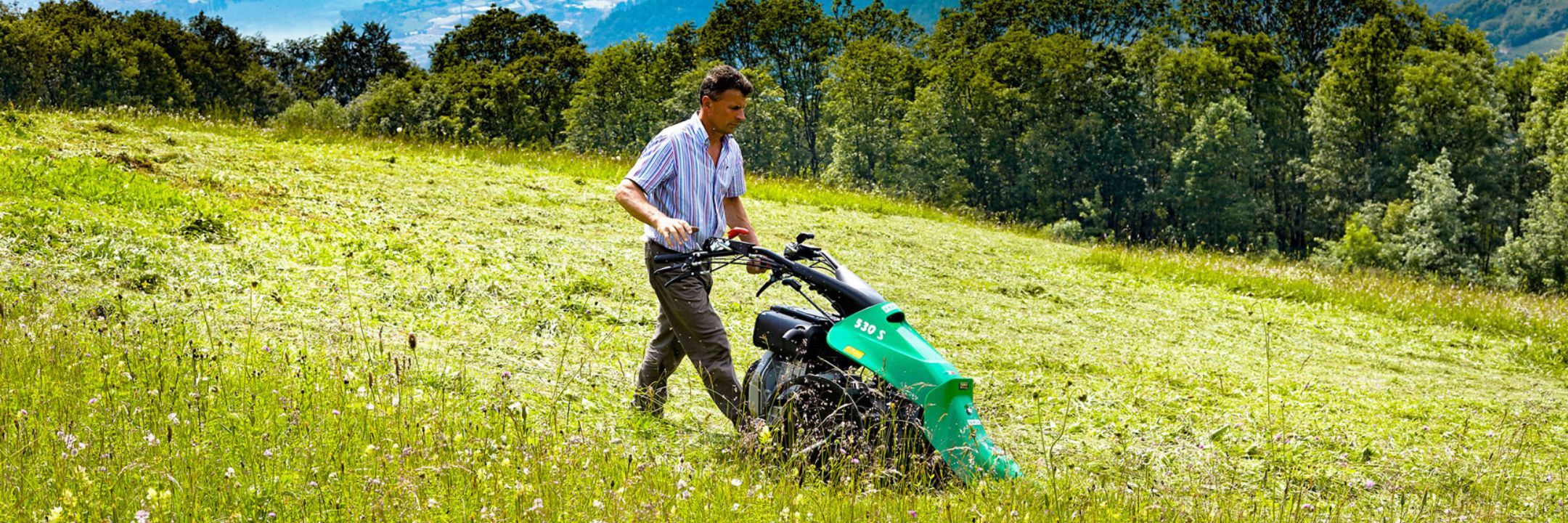 Ferrari Motormäher mit Mähbalken