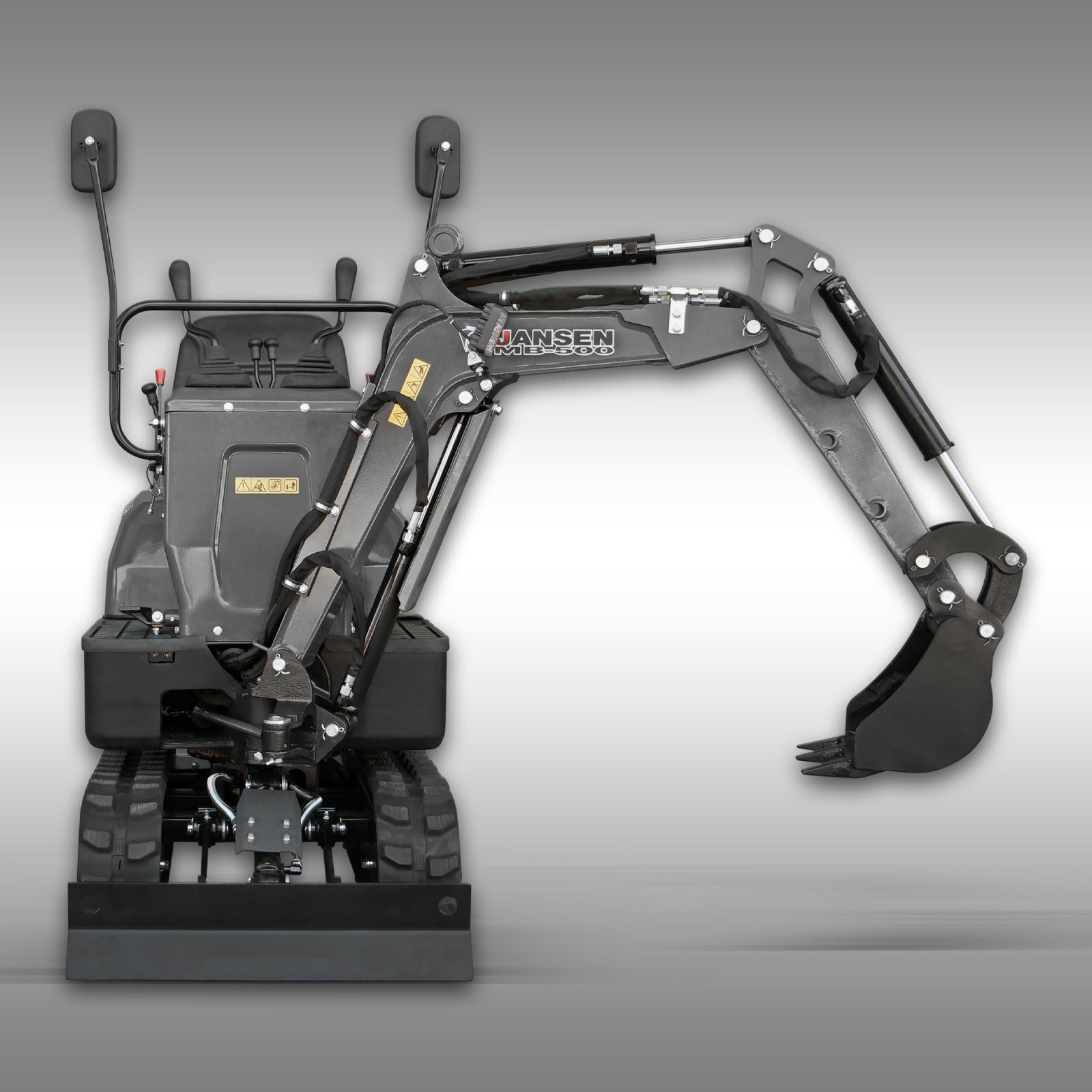 Mikrobagger Jansen MB-500, Minibagger, Benzin, Komplett-Set