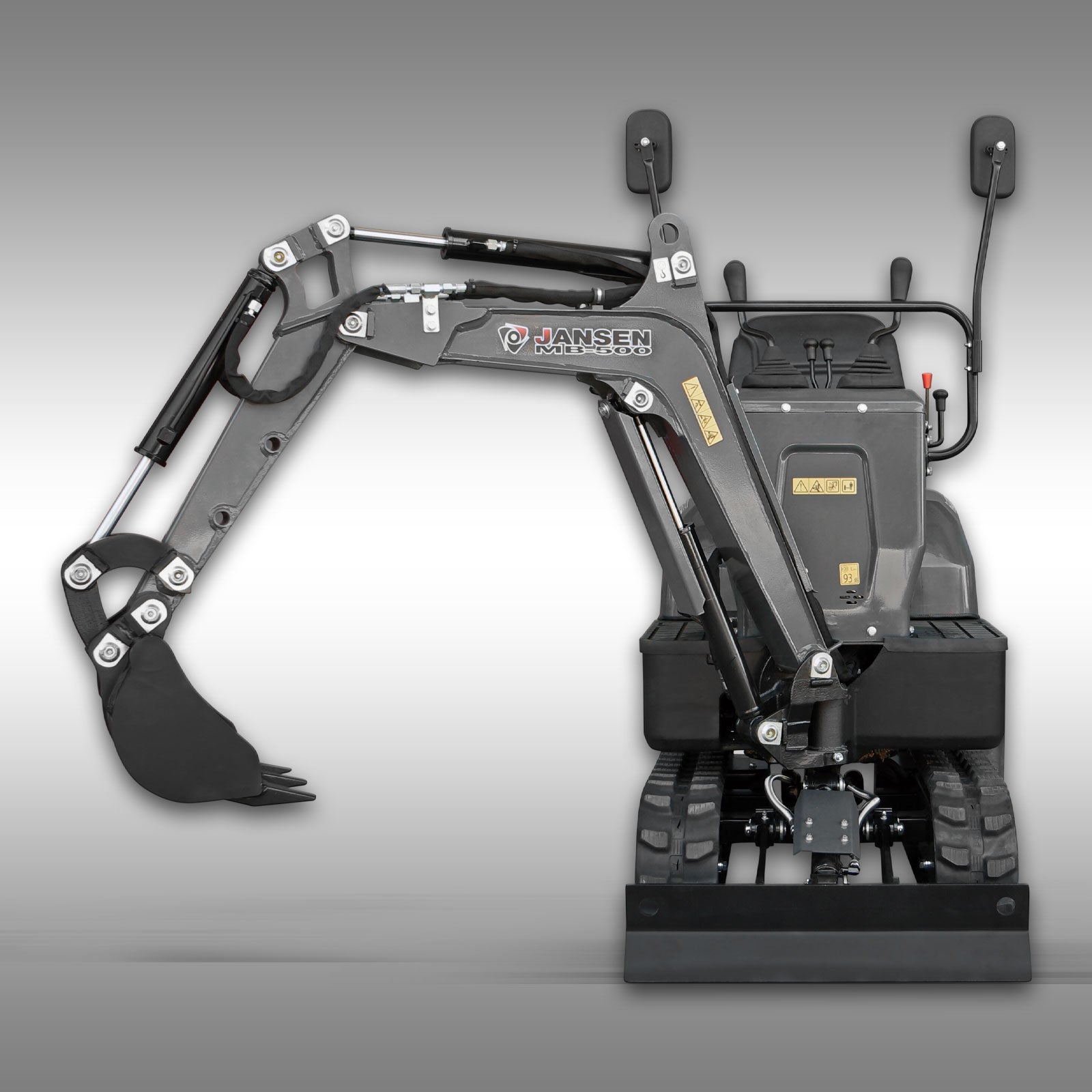 Mikrobagger Jansen MB-500, Minibagger, Benzin, Komplett-Set