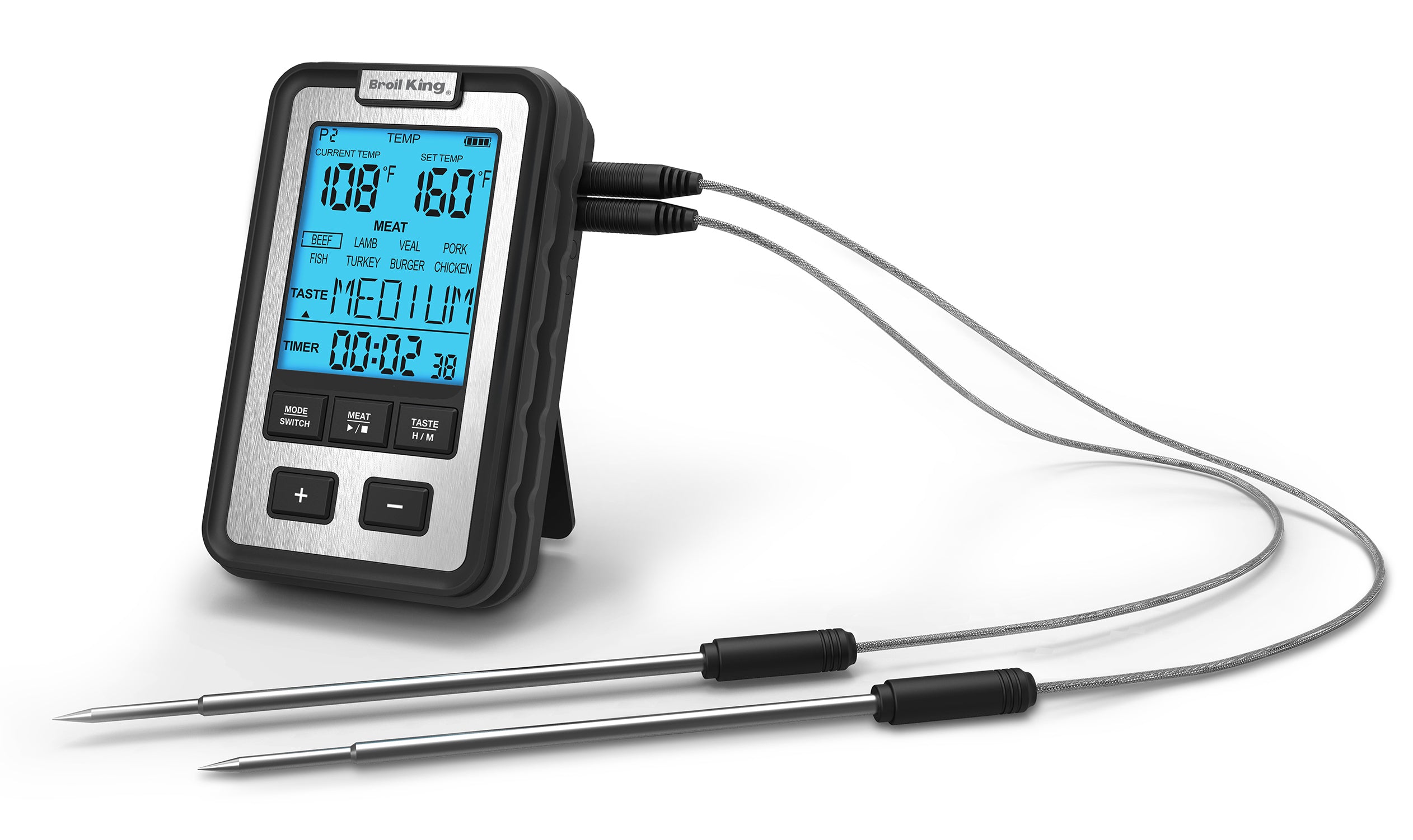 Broil King Seitenablagen Grillthermometer digital