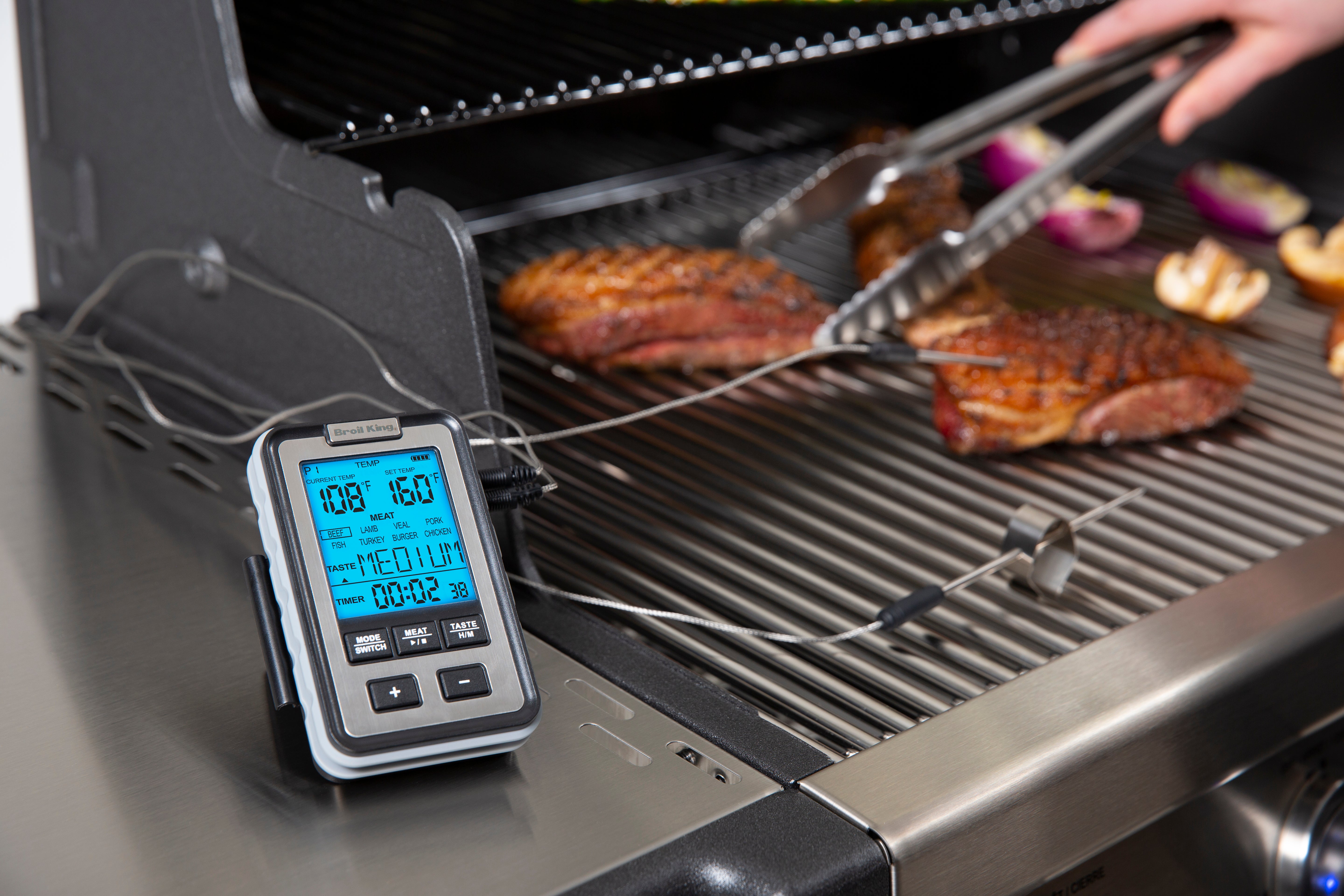 Broil King Seitenablagen Grillthermometer digital