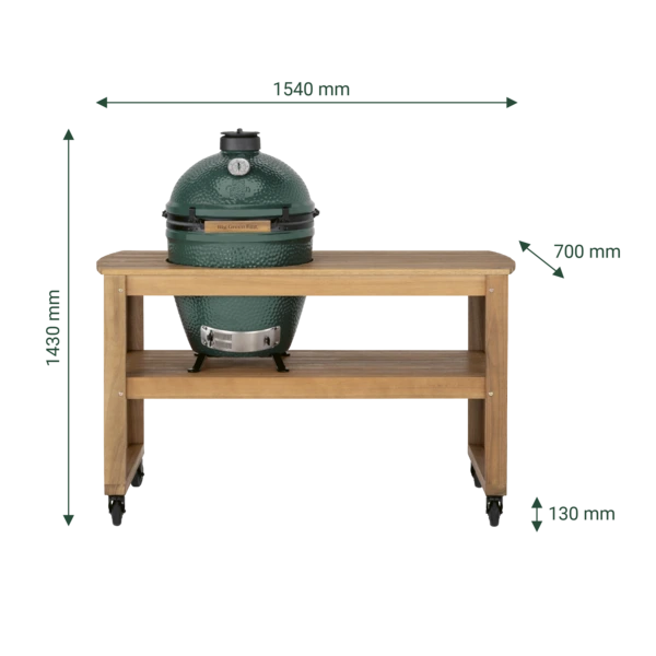 Big Green Egg Tisch aus Eukalyptusholz