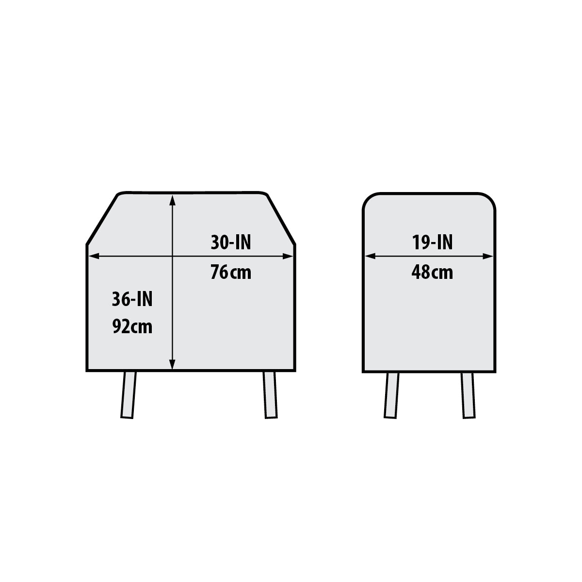 BroilKingGrillAbdeckhaubeSelectfuerGEM300erSerie_PORTACHEF320_abgeklappteSeitenablagen_2