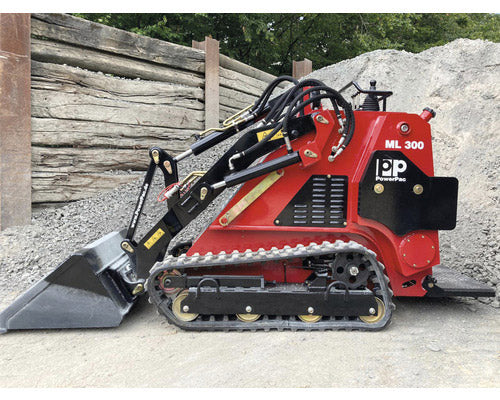 PowerPac Multi-Lader Typ ML300 SCHMAL 970 mm mit Ketten und Standardschaufel