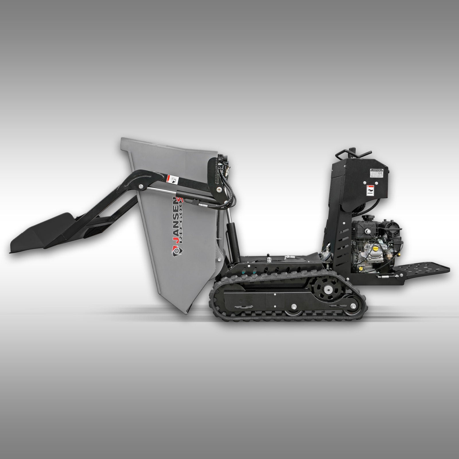 Raupendumper Jansen RD-600S, Benzin, hydrostatisch, Selbstladefunktion, Ketten