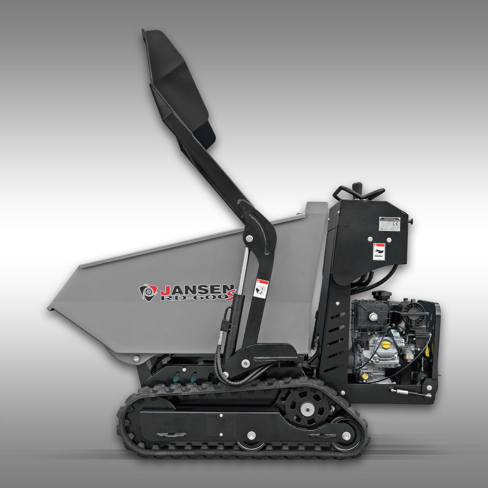 Raupendumper Jansen RD-600S, Benzin, hydrostatisch, Selbstladefunktion, Ketten