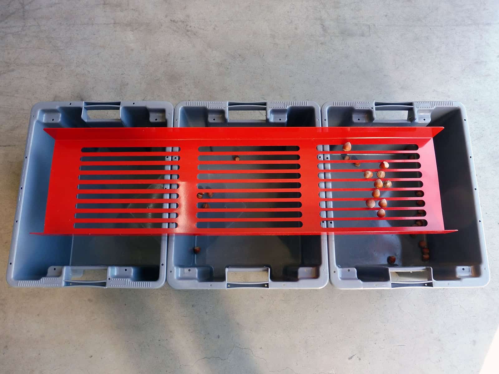 Feucht Obsttechnik Handsieb Walnuss klein 22mm, 24mm, 26mm Kalibriersieb