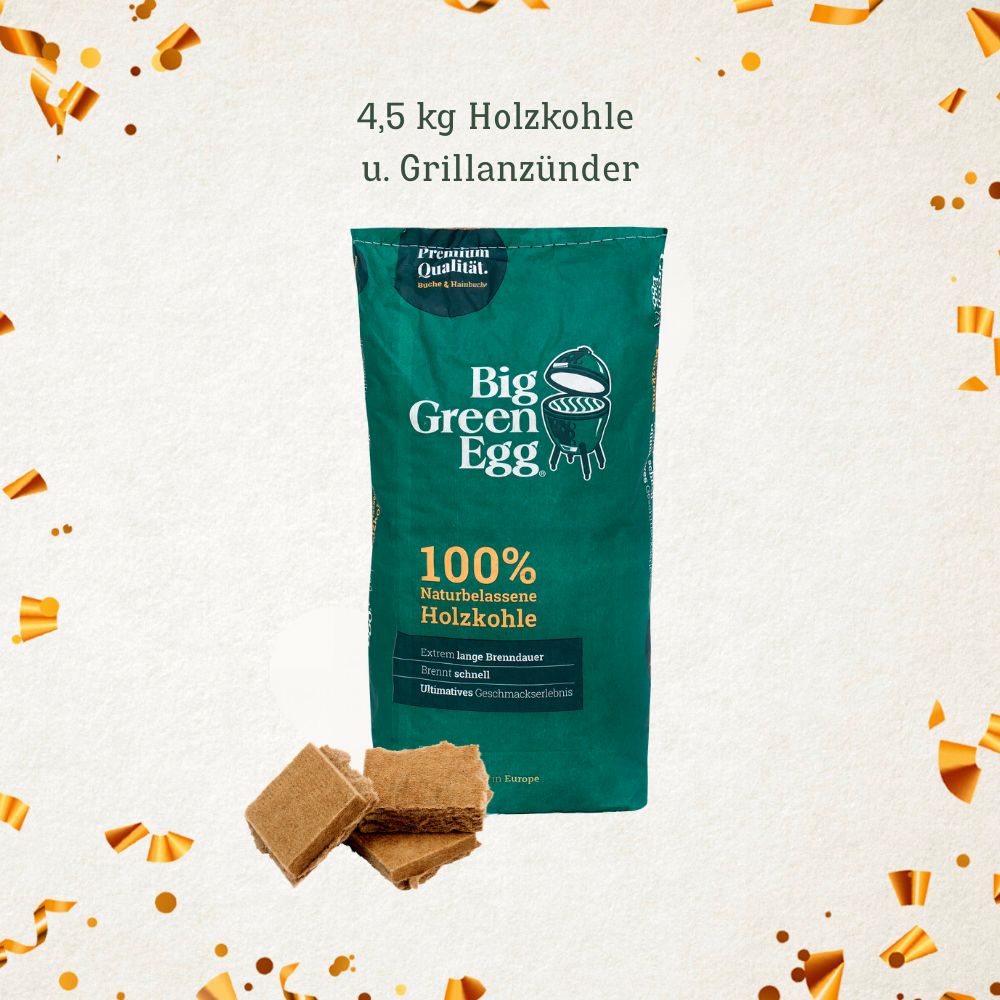 Big Green Egg Holzkohlegrill MEDIUM Starterset 50 Jahre Jubiläumset
