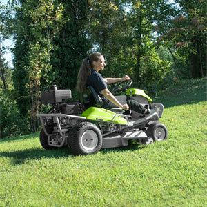 Grillo Aufsitzmäher Doppelfunktion: Mulchen & Seitenauswurf MD 15