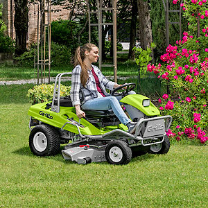 Grillo Aufsitzmäher Doppelfunktion: Mulchen & Seitenauswurf MD 18