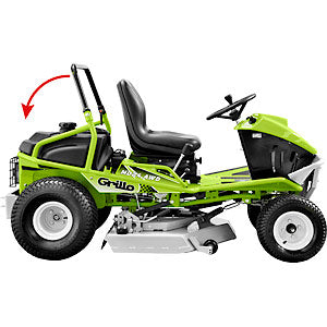 Grillo Aufsitzmäher Doppelfunktion: Mulchen & Heckauswurf MD 24 AWD