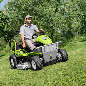 Grillo Aufsitzmäher Doppelfunktion: Mulchen & Heckauswurf MD 24 AWD