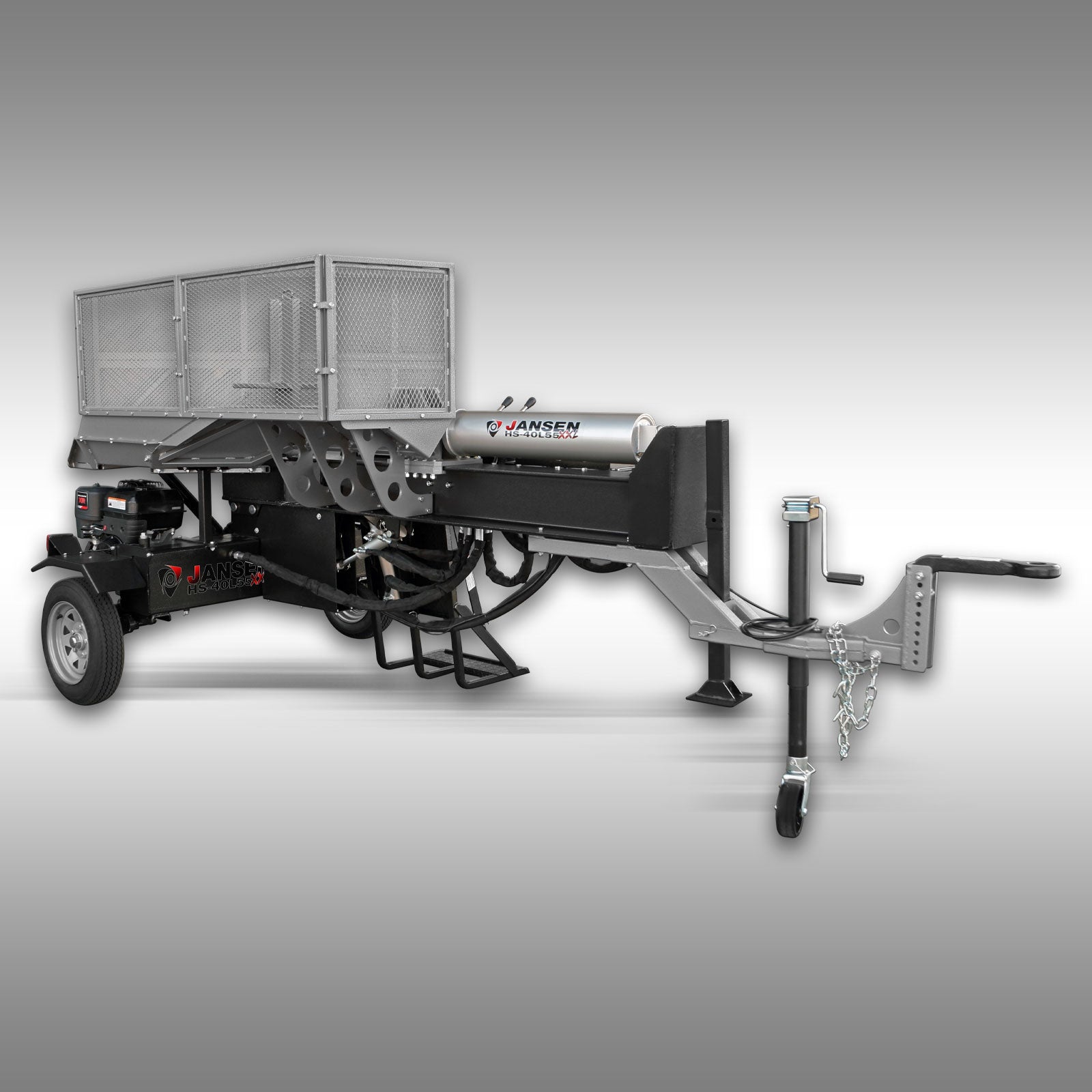 Holzspalter Jansen HS-40L55-XXL, Benzin, 40t, 55cm, hydr. Spaltkreuz