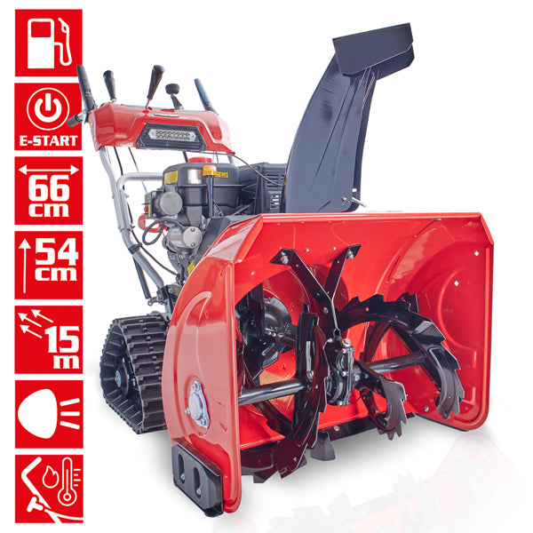 Hecht 9666 Benzin Schneefräse