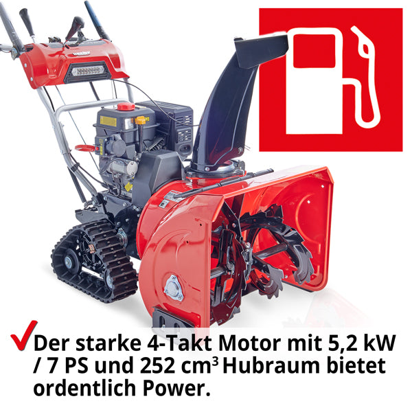 Hecht 9666 Benzin Schneefräse