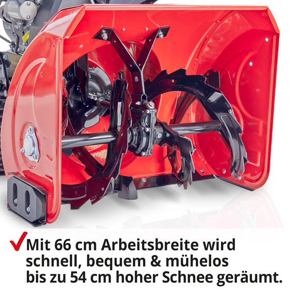 Hecht 9666 Benzin Schneefräse