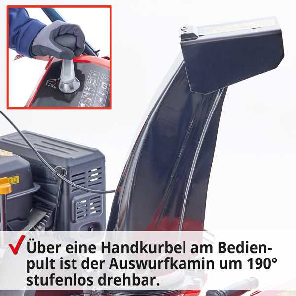 Hecht 9666 Benzin Schneefräse