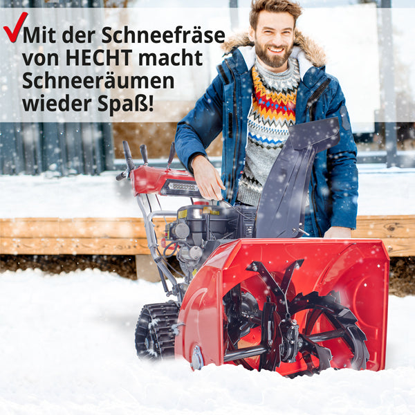Hecht 9666 Benzin Schneefräse