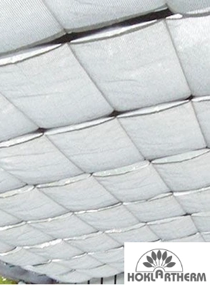 Hoklartherm Beschattungsbahnen silber/ weiß & silber/ grau für Terassenüberdachung 4000 mm lang x 1000 mm breit