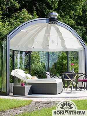 Hoklartherm Beschattung -DACH- für Pavillon Rondo "HOKLAR-Sun"