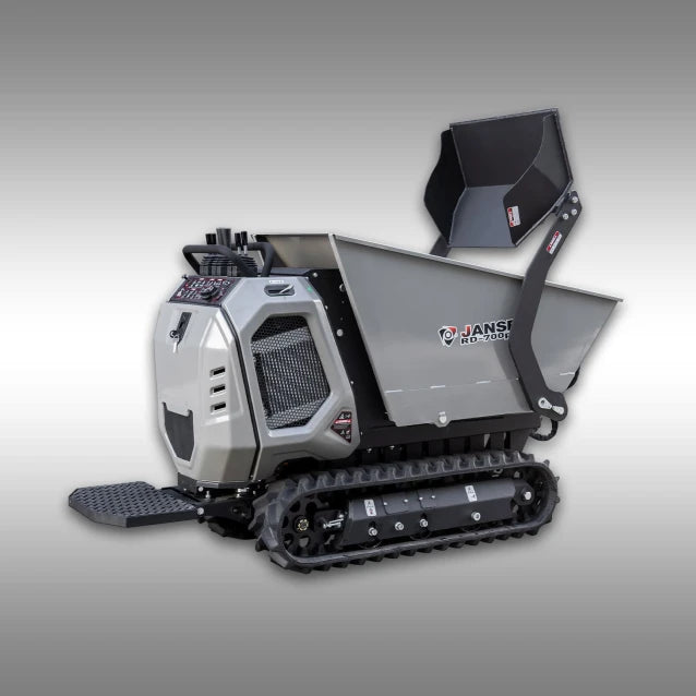 JANSEN® RD-700proS Raupendumper, hydrostatisch, Selbstladefunktion, Hochentleerung