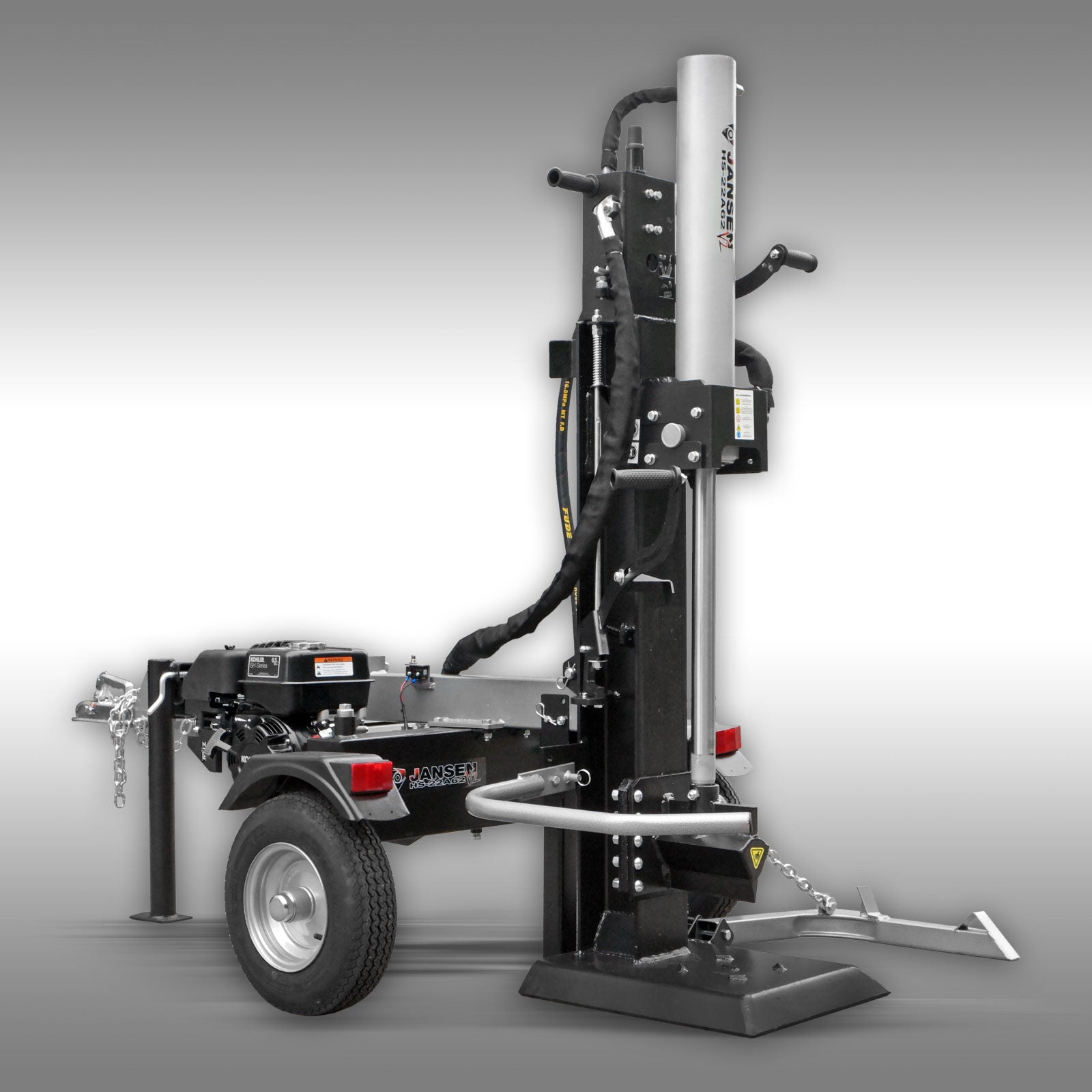 Holzspalter Jansen HS-22A62-V2, 22 t, 65 cm, Benzinmotor, stehend