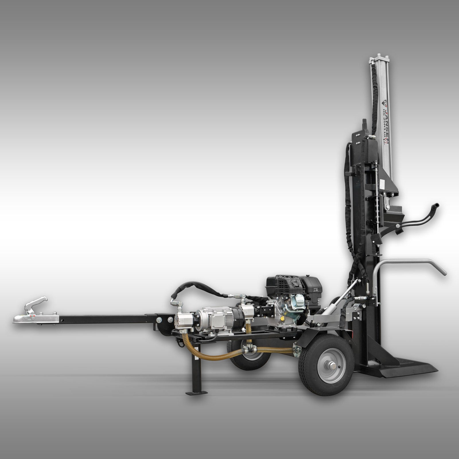 Holzspalter Jansen HS-20H110K-V2, KOMBI, Benzin+Elektro, 20 t, stehend