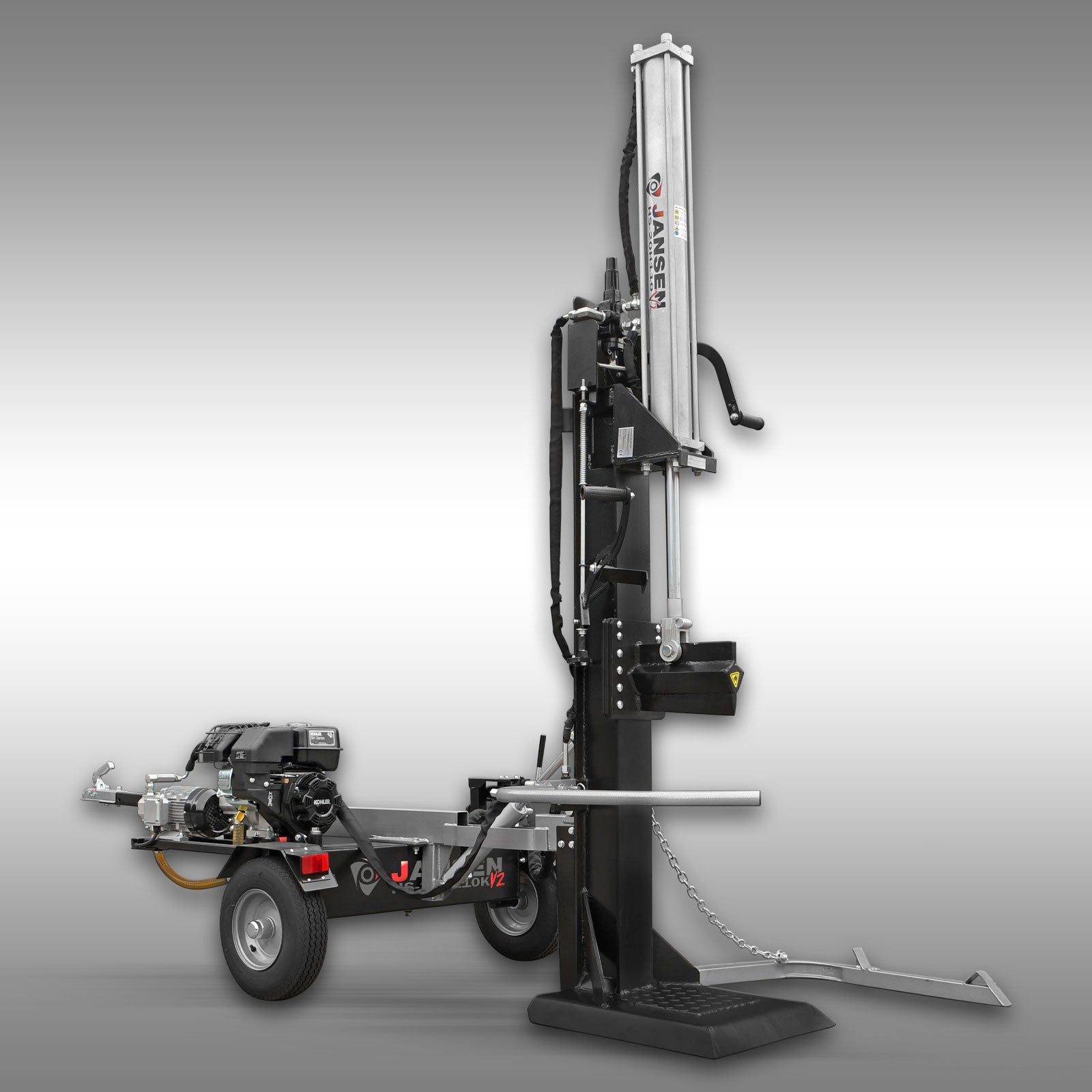 Holzspalter Jansen HS-20H110K-V2, KOMBI, Benzin+Elektro, 20 t, stehend
