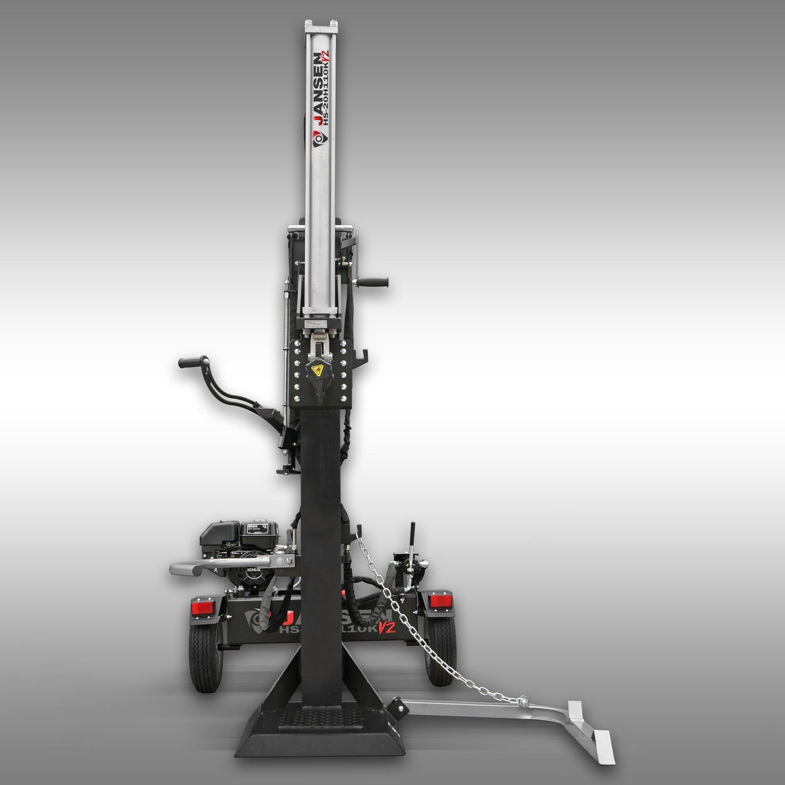 Holzspalter Jansen HS-20H110K-V2, KOMBI, Benzin+Elektro, 20 t, stehend