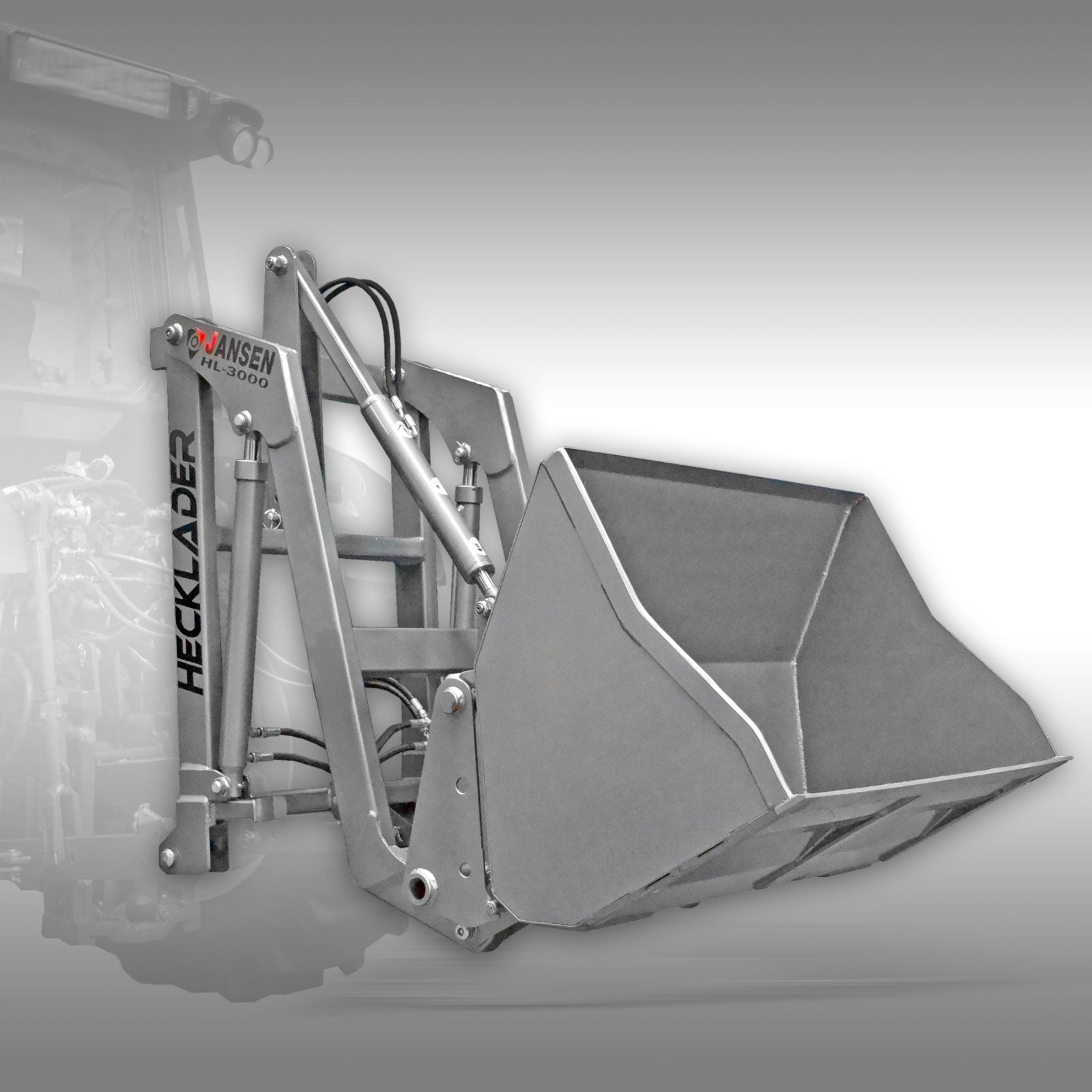 Hecklader Jansen HL-3000, hydr. Heckschaufel,Bauernlader,Euroaufnahme