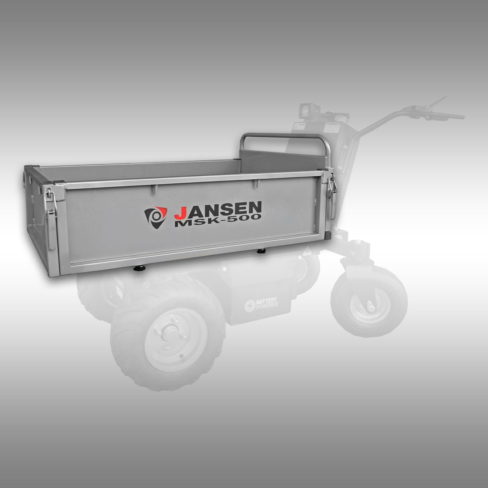 Flachmulde für Elektrodumper Jansen MSK-500, Schubkarre