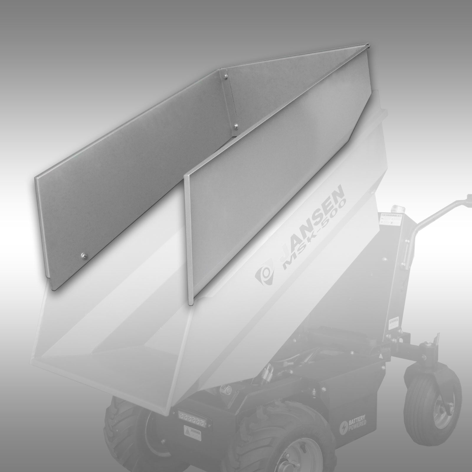 Muldenaufsatz für Elektrodumper Jansen MSK-500, Schubkarre