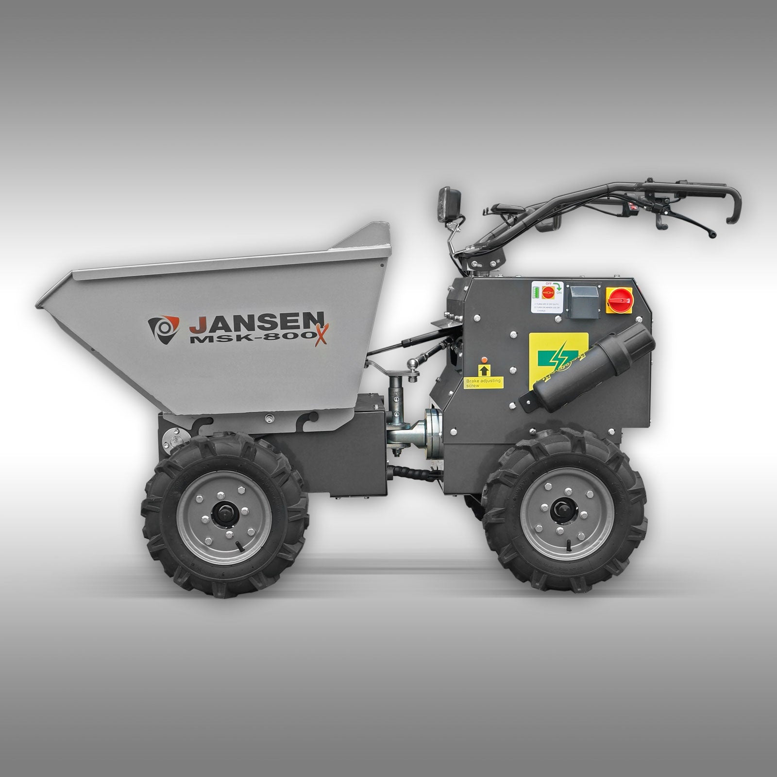 Motorschubkarre Jansen MSK-800X, 800W Elektromotor, 4x4, ALLRADANTRIEB