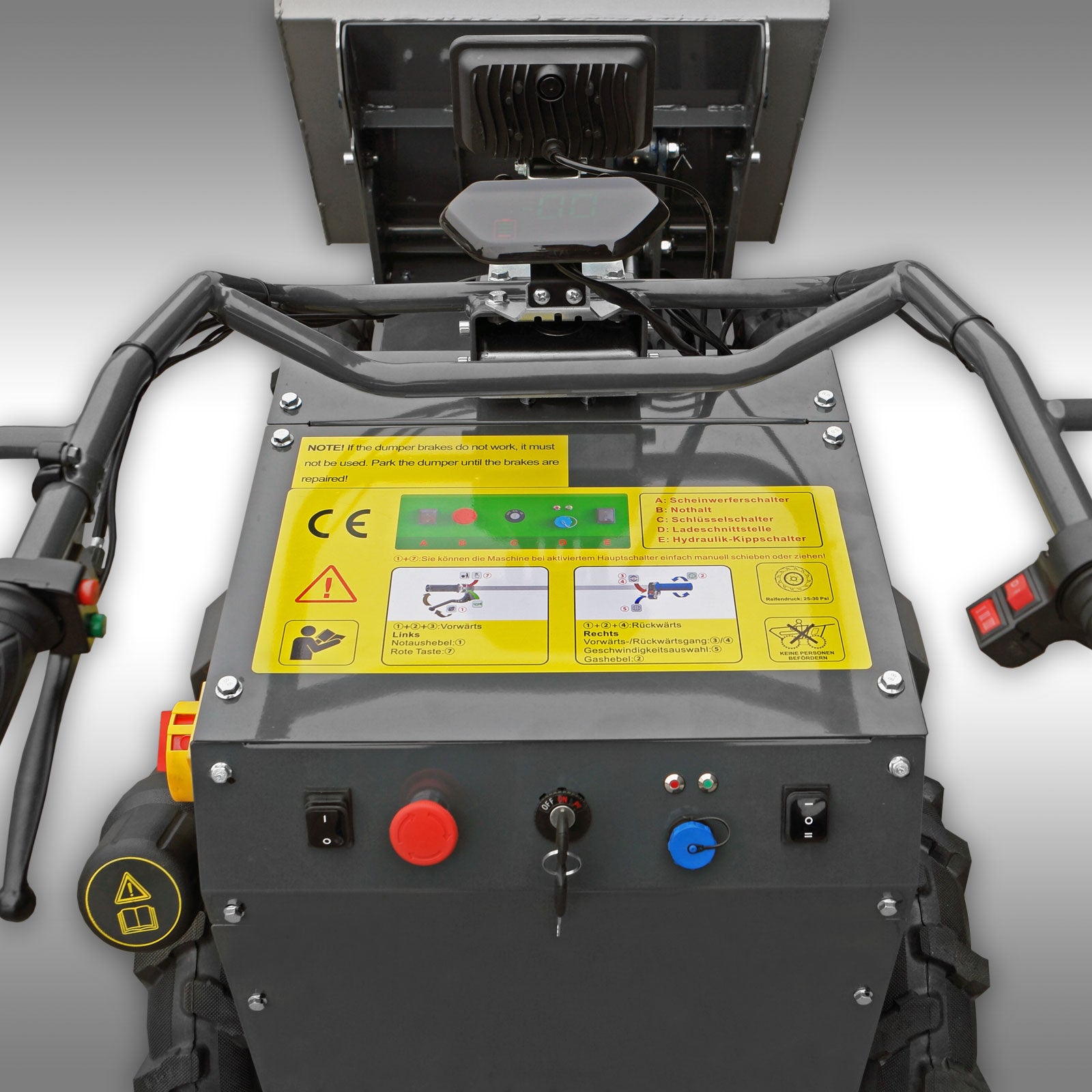 Motorschubkarre Jansen MSK-800X, 800W Elektromotor, 4x4, ALLRADANTRIEB