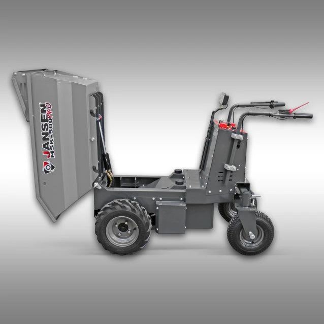 Jansen Motorschubkarre MSK-500 pro, 1000 Watt Elektromotor, Minidumper