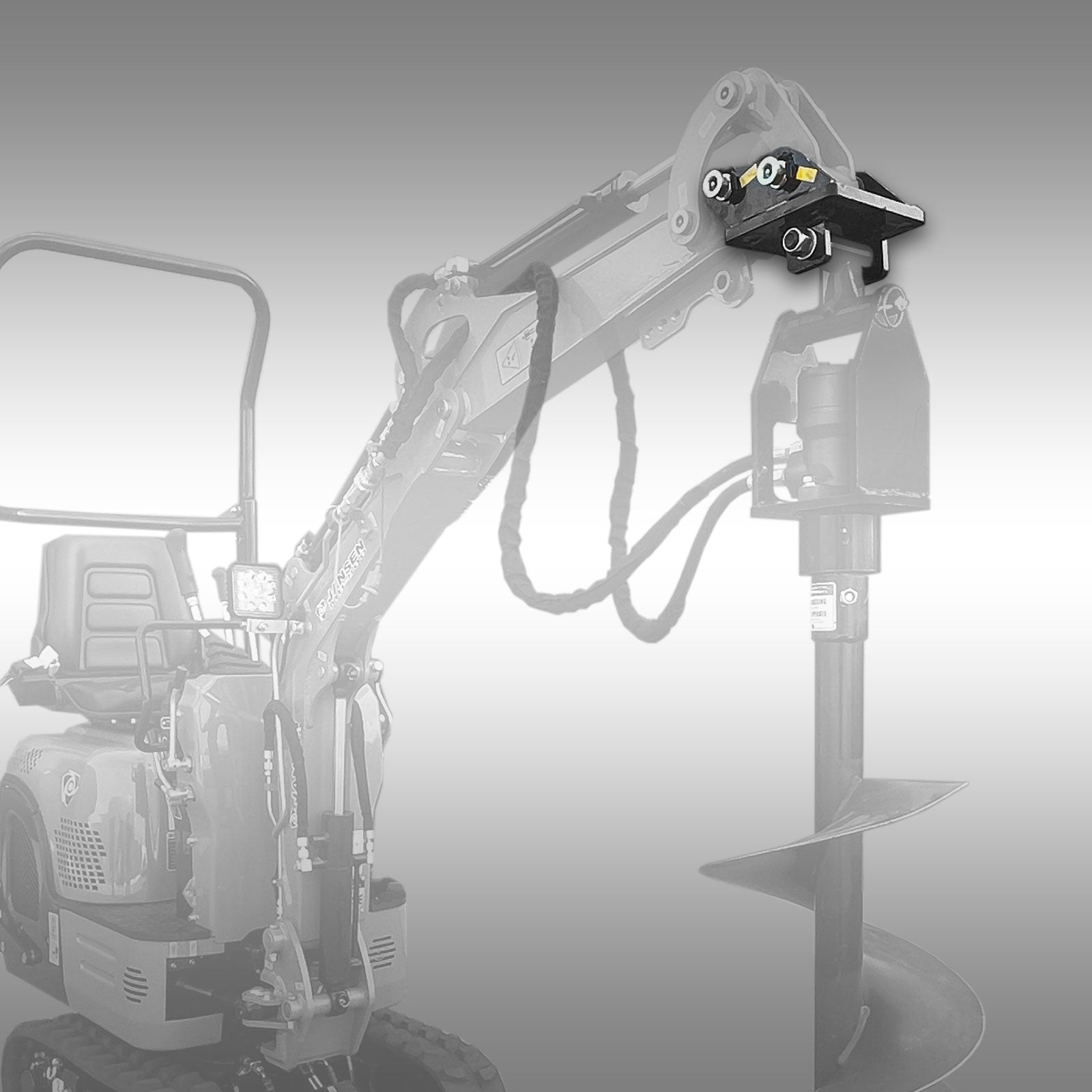 Jansen Adapter hydr. Bohrgerät Jansen HBG-1500 & HBG-2000 für Jansen MB-800