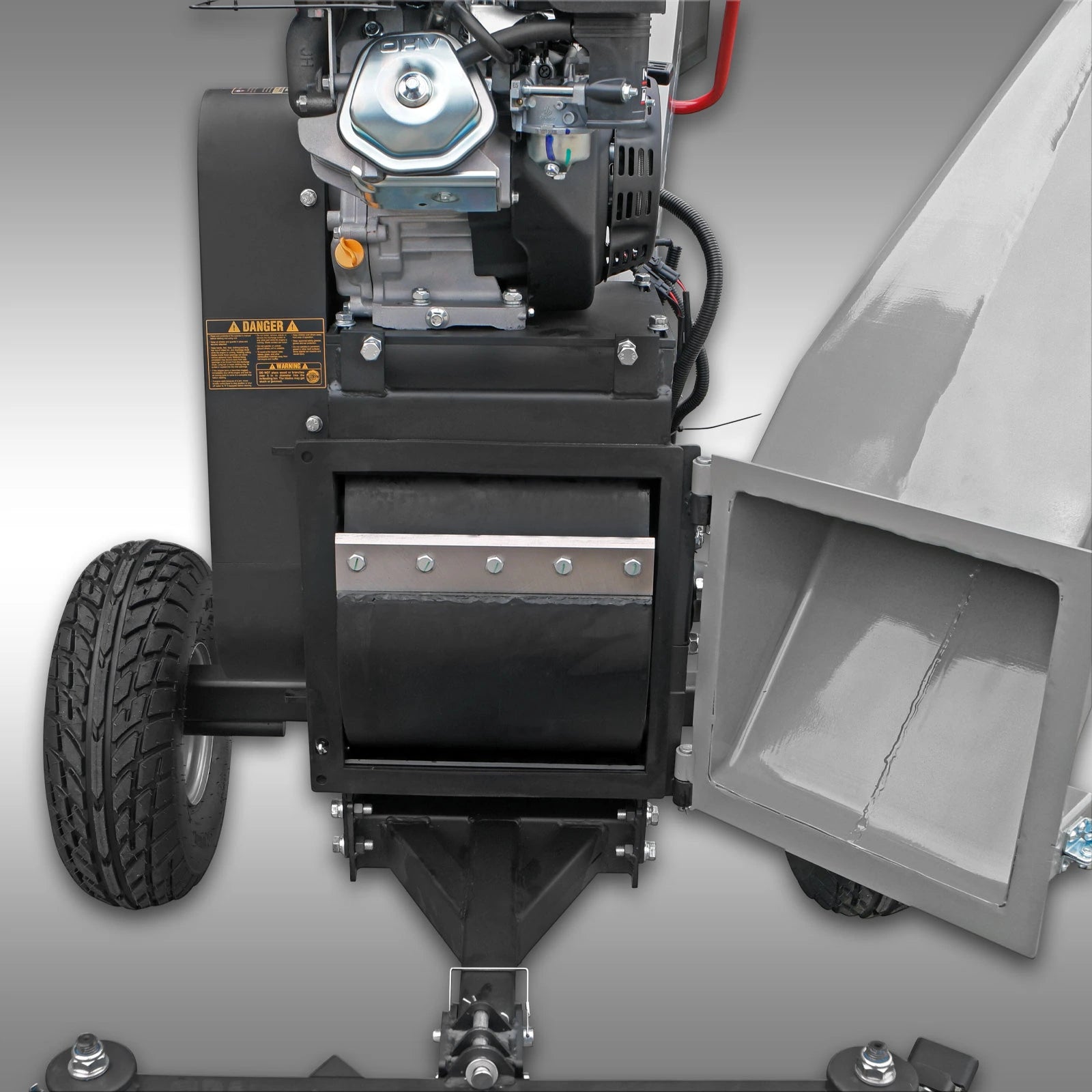 Jansen Schredder GTS-3000, Gartenschredder, Gartenhäcksler, 15 PS