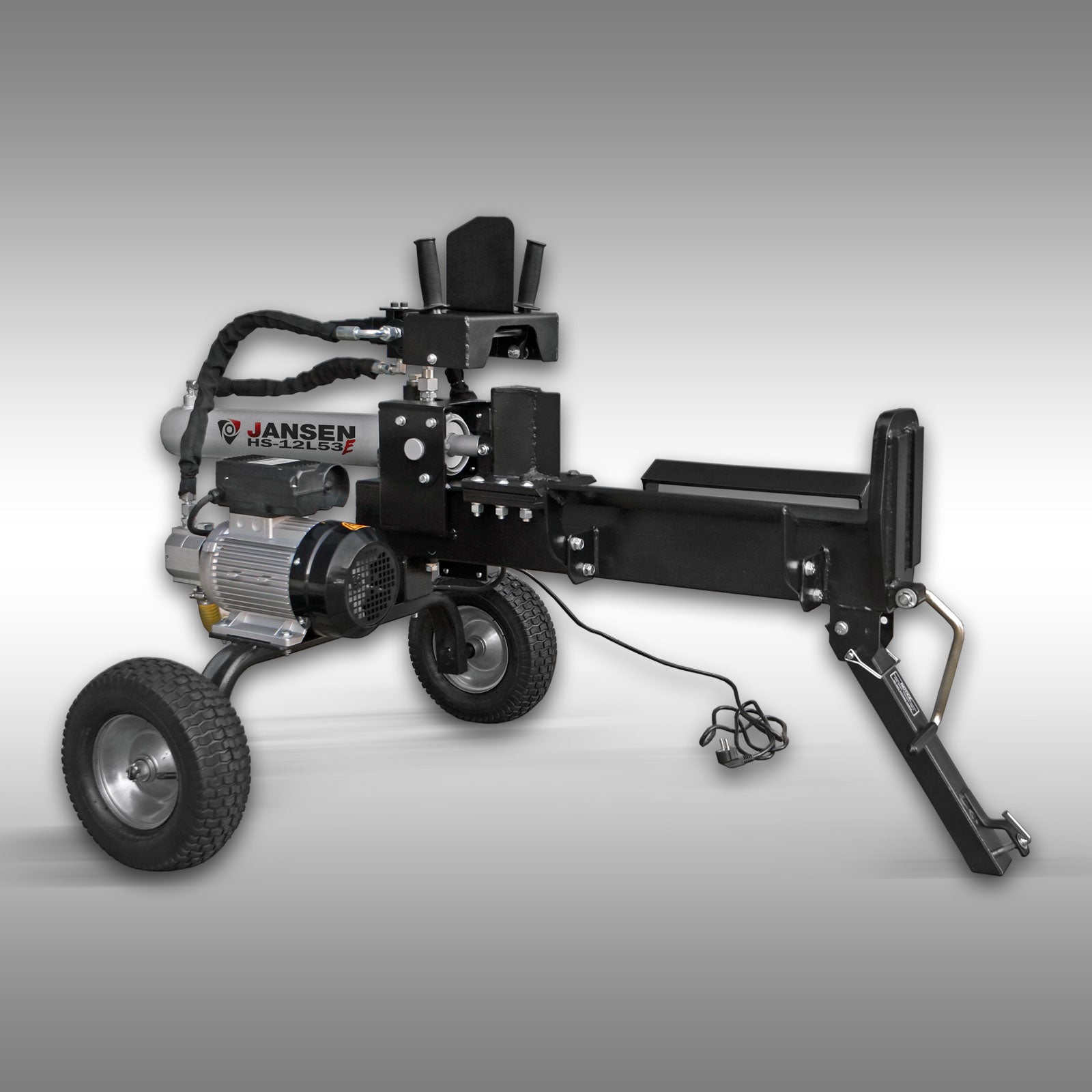 Holzspalter Jansen HS-12L53E, 12 t, 53cm, liegend, Elektromotor 230V