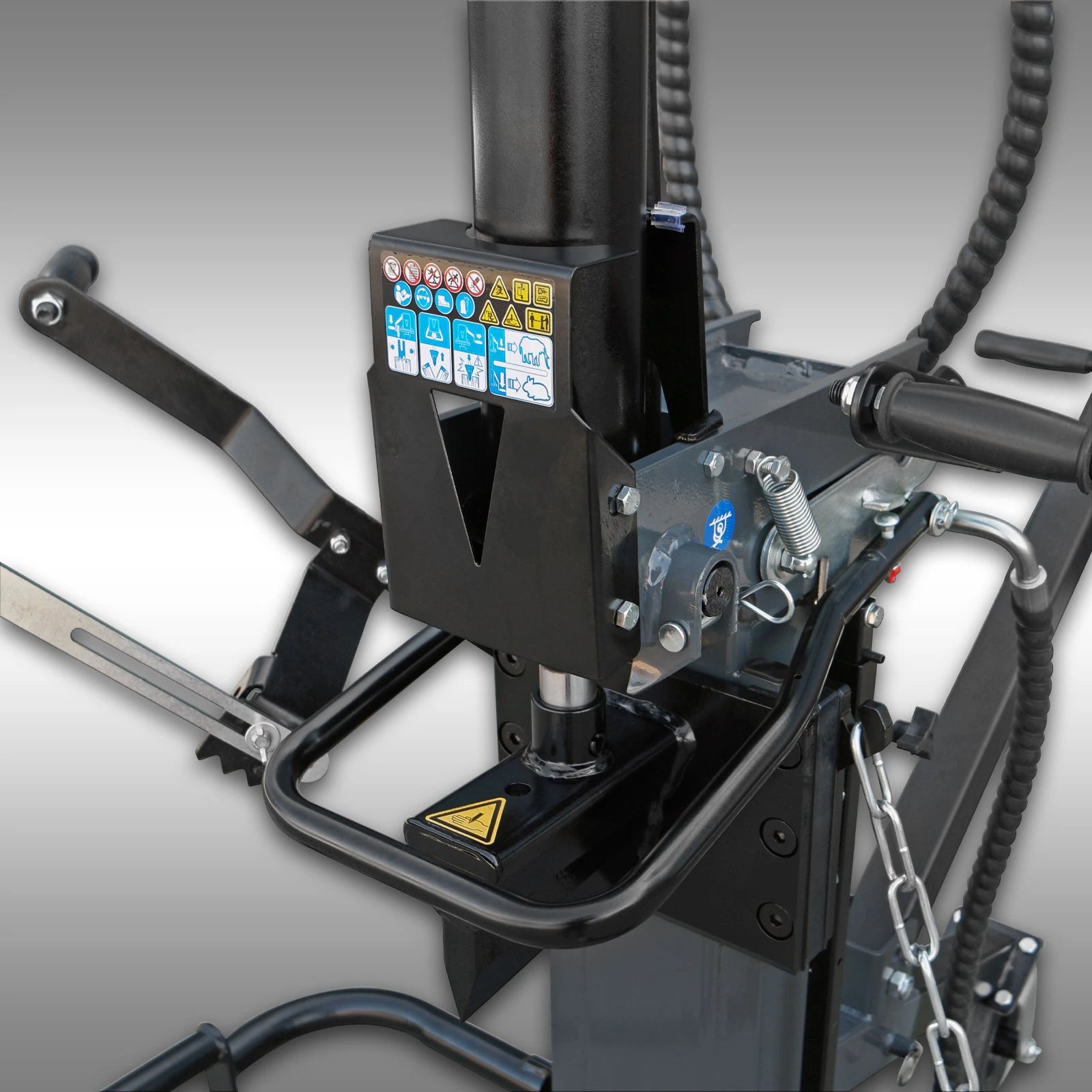 Jansen Holzspalter TS-12E, 12 t mit Stammheber, Elektromotor 5 kW