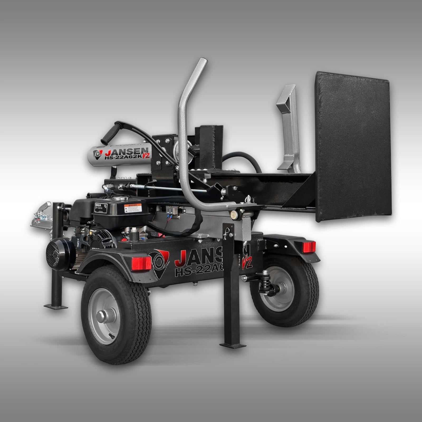 Jansen Holzspalter HS-22A62K-V2, KOMBI, Benzin+Elektro, 22 t, stehend