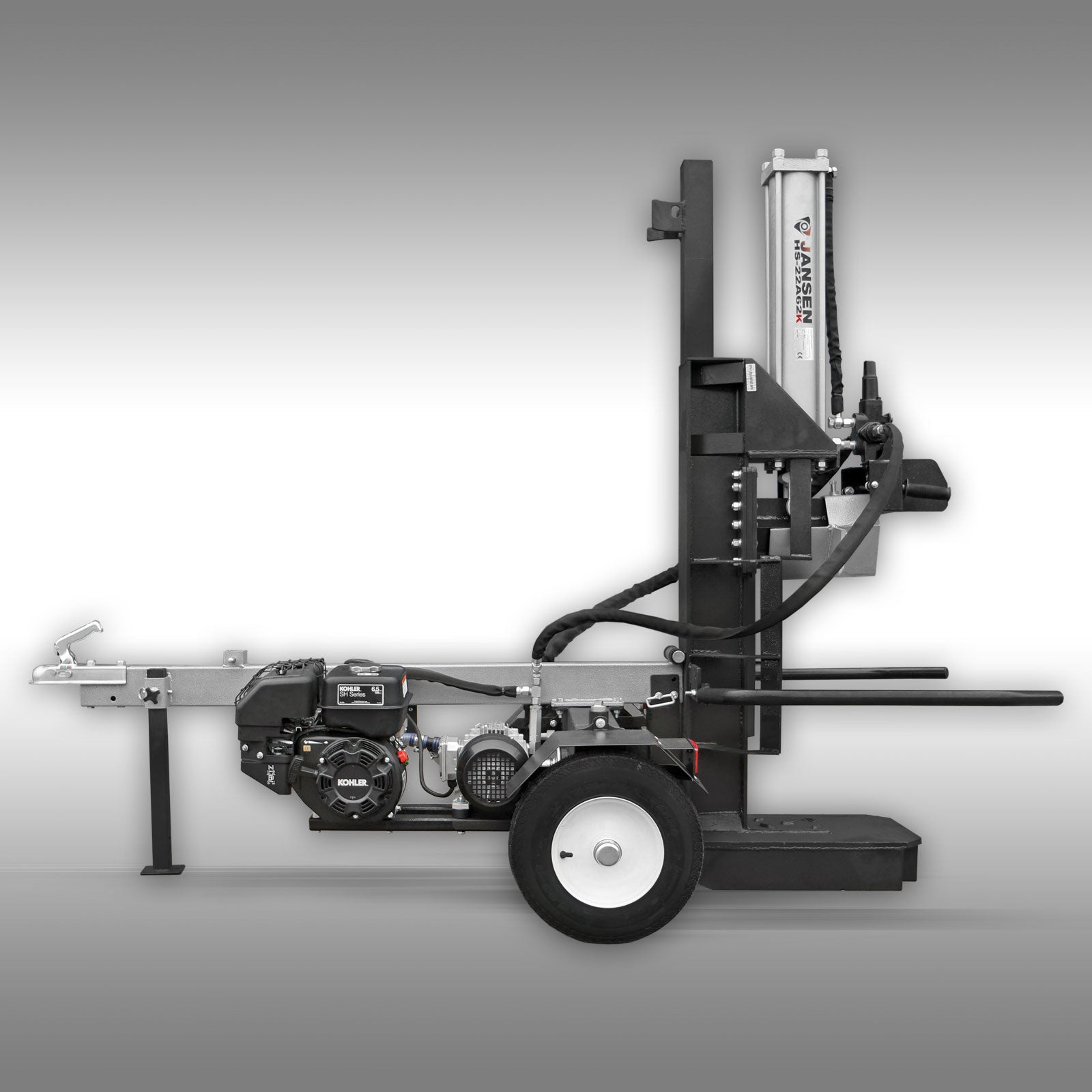 Holzspalter Jansen HS-22A62K Kombispalter, Benzin+Elektro, 22t, 62cm