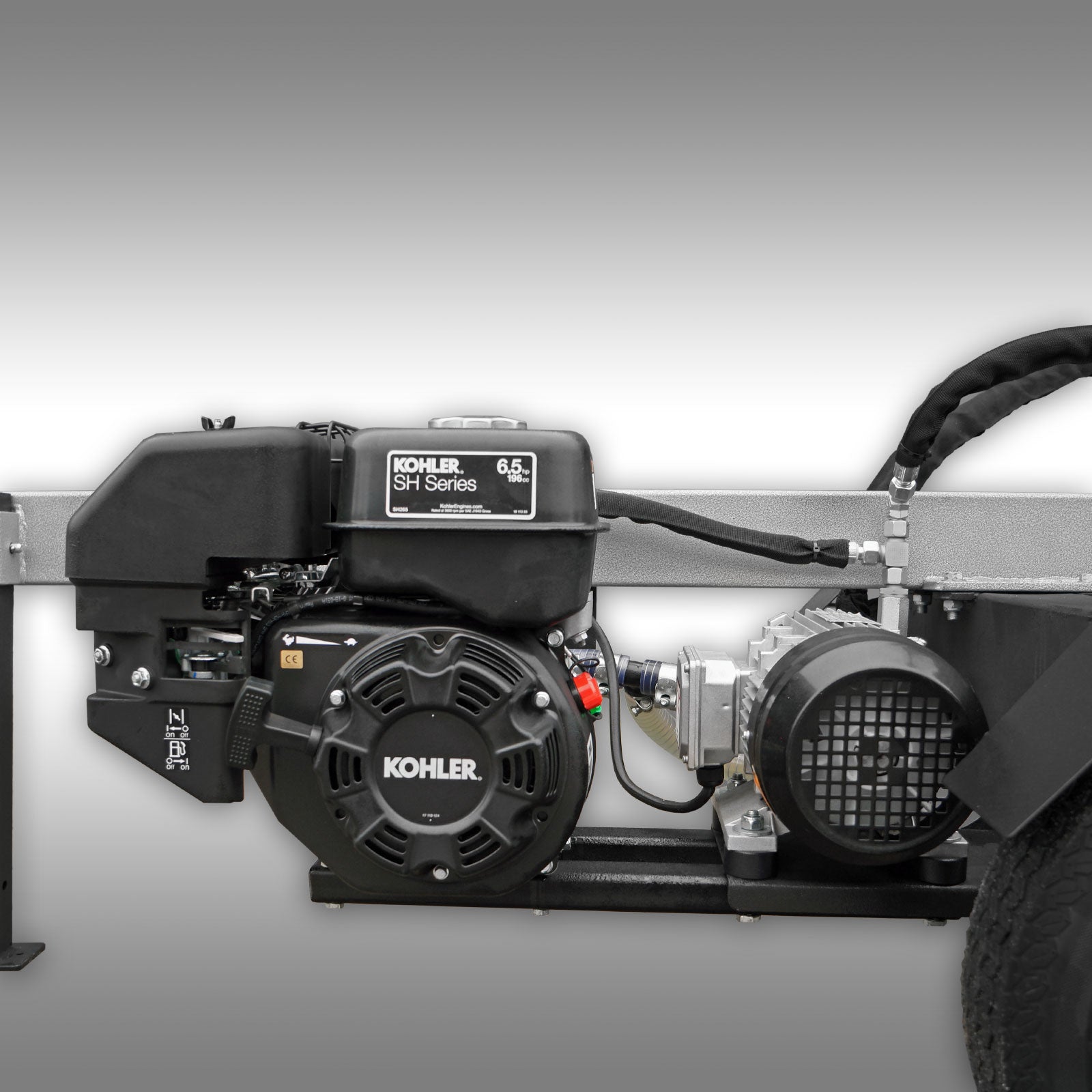 Holzspalter Jansen HS-22A62K Kombispalter, Benzin+Elektro, 22t, 62cm