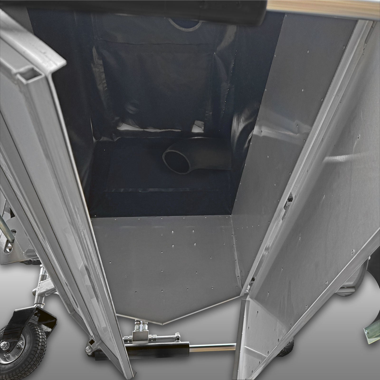 Laubsauger Jansen LS-8500H, hydraulisch, Euroaufnahme, Frontlader, 1,5m