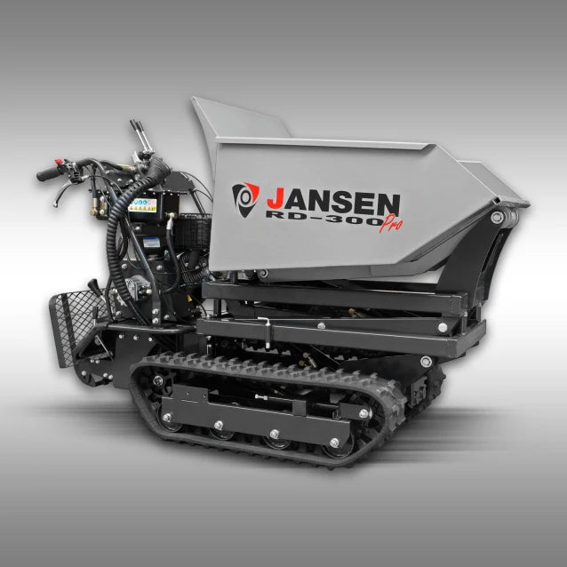Jansen Raupendumper RD-300pro, hydraulische Mulde mit Hochkippsystem
