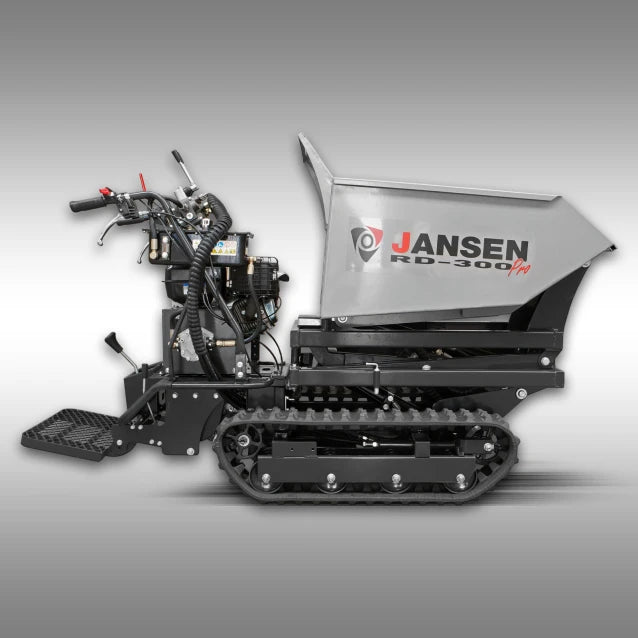 Jansen Raupendumper RD-300pro, hydraulische Mulde mit Hochkippsystem