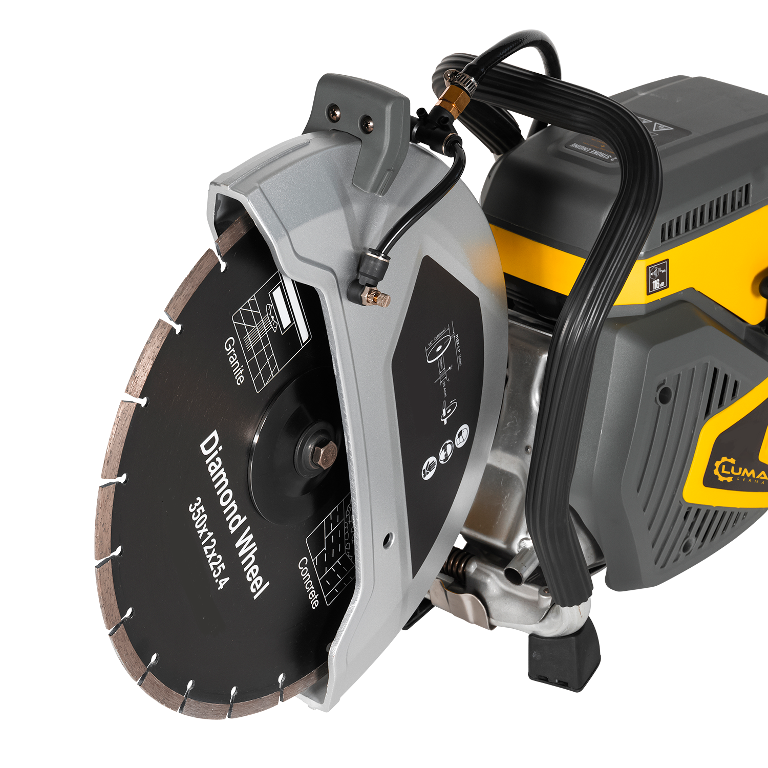 Lumag Handgeführter Benzin-Trennschneider TS 350G-PRO
