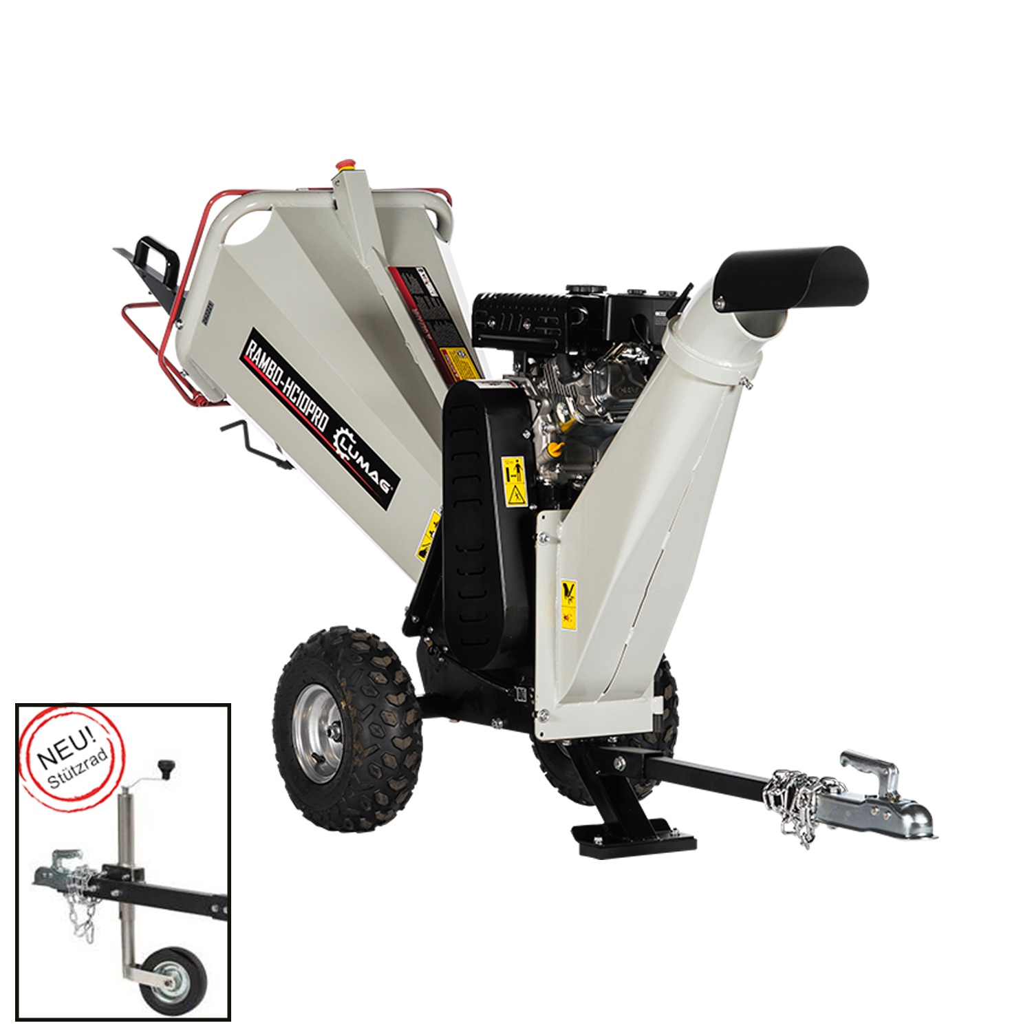 Lumag Benzin Trommelhäcksler RAMBO-HC10 PRO