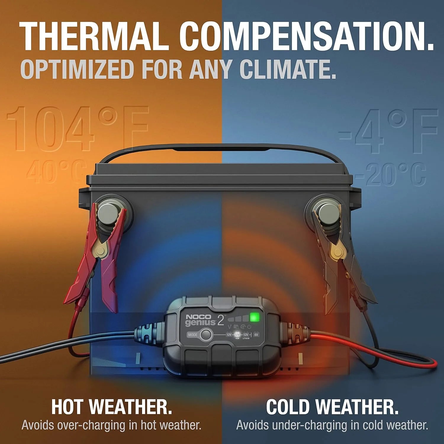 Noco Genius2 Batterie Ladegerät für Polaris