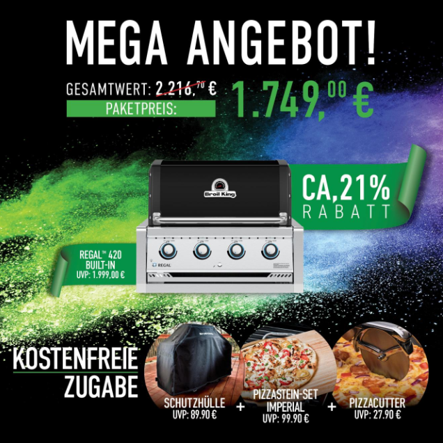 Broil King Regal 420 Black Built-In Gasgrill