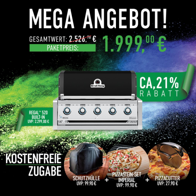 Broil King Regal 520 Black Built-In Gasgrill